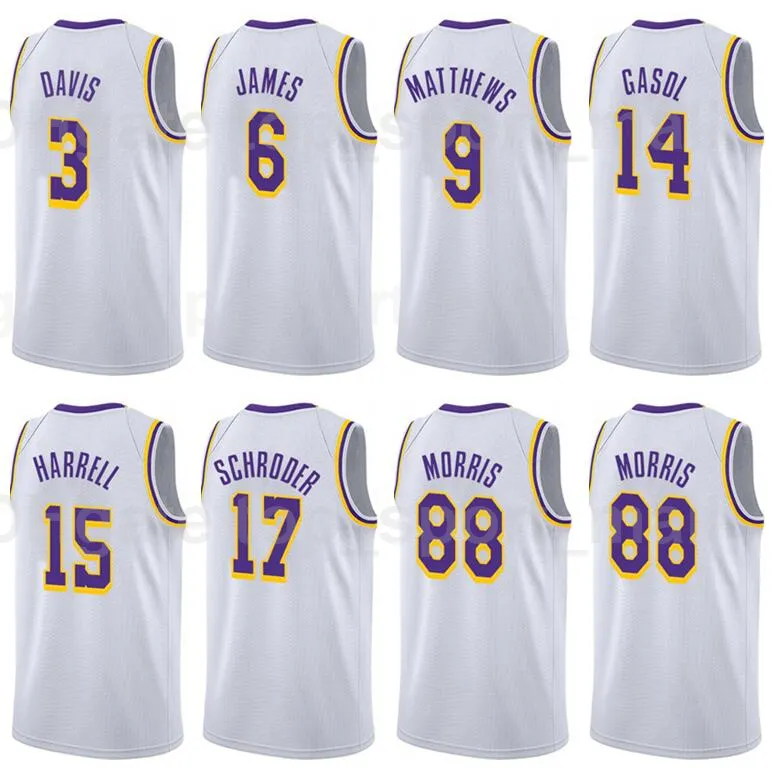 Football Lakers Morris Basketball Player Markieff Morris Jersey