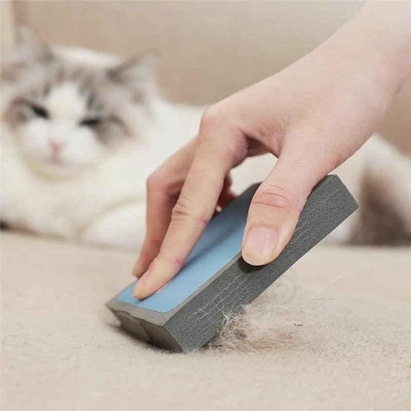 Dog Cat Hair Remover Reusable Foam Sponge Lint Brush Pet Accessories for Furniture Carpets Car Seats Clothing JK2012XB