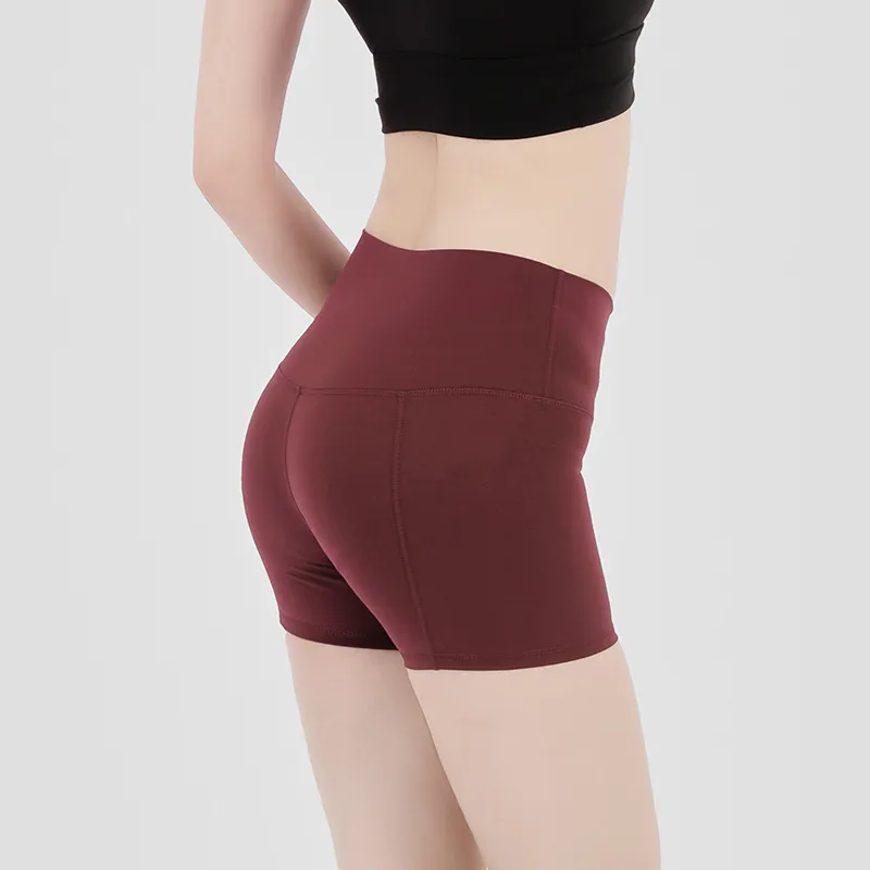 Pantaloncini da yoga sexy a vita alta da donna sportivi fitness Nakedfeel pantaloni da yoga a prova di squat corsa in palestra allenamento a compressione