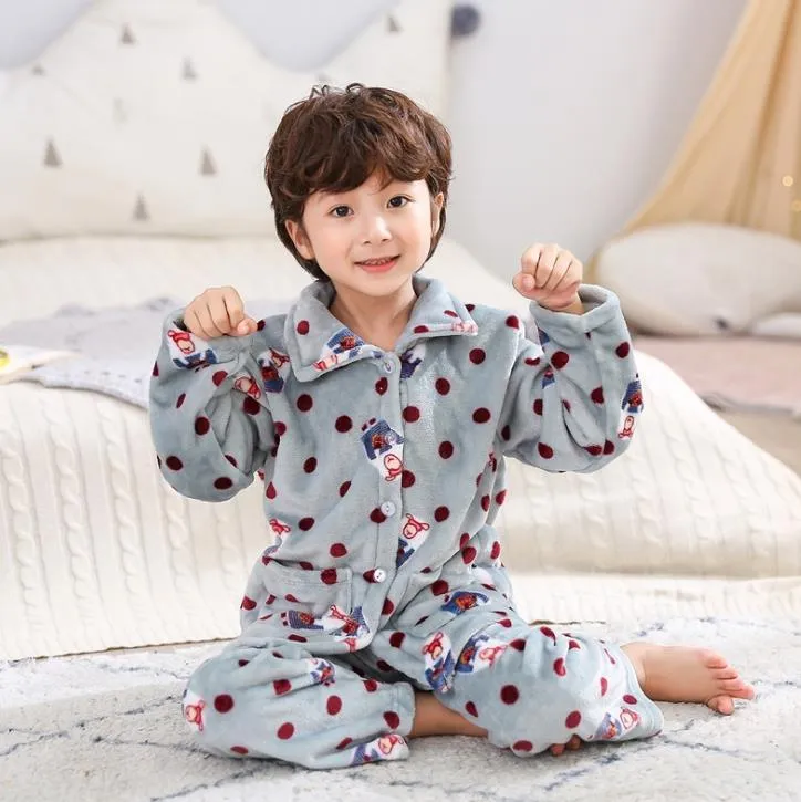 Niños Franela Albornoz Ducha Girl Coral Fleece Pajamas Ropa De Dormir Bebé  Niño Invierno Capucha Toalla Robas Adolescentes Pijamas Caliente Campo  LJ201216 De 32,86 €