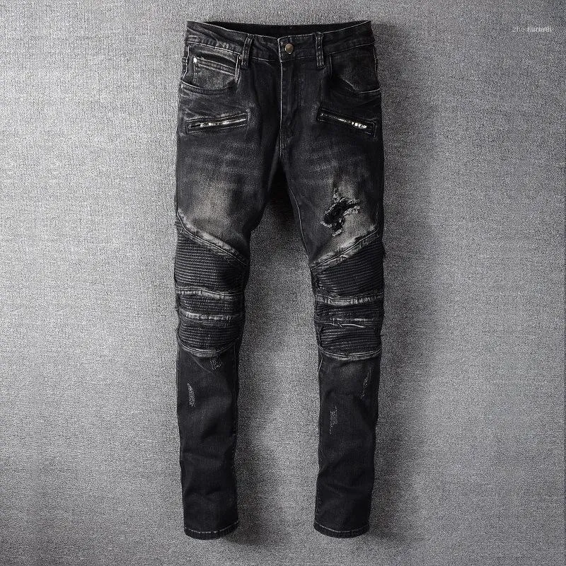 Black biker jeans best sale womens