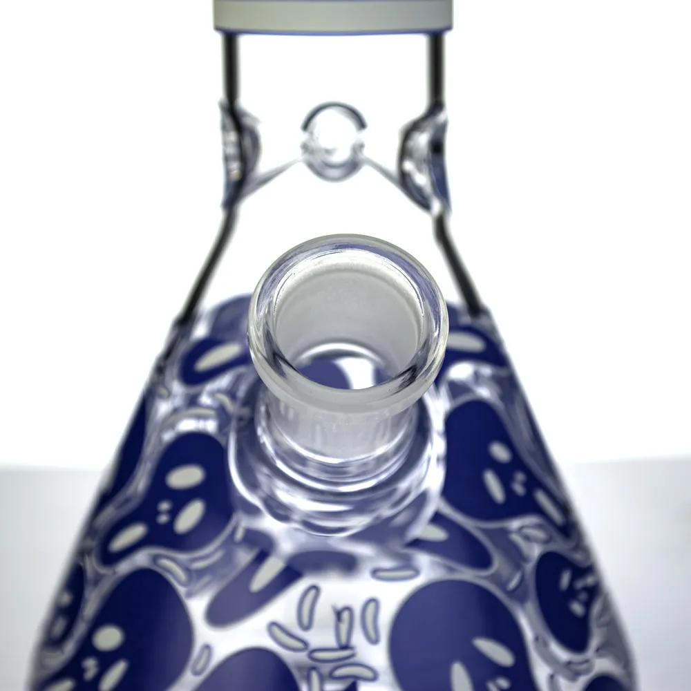 Nouveau 10 Pouces Bécher Bong Peinture À La Main Glow In The Dark Pipe À  Eau En Verre Épais Dab Rigs Plates Formes Pétrolières Avec Bol Et Downsteam  Du 37,19 € | DHgate, image size:1000x1000