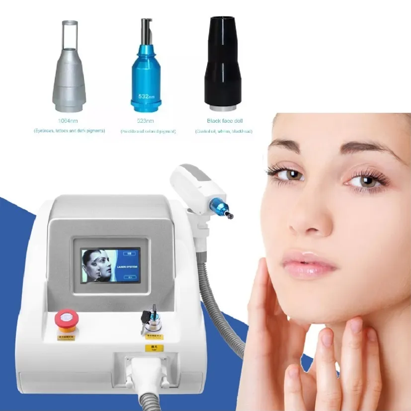 Beauty Machine 1064nm 532nm 1320nm ND YAG Laser Tattoo Removal machine laser remove tattoo Eyebrow Pigment Use for Salon Center