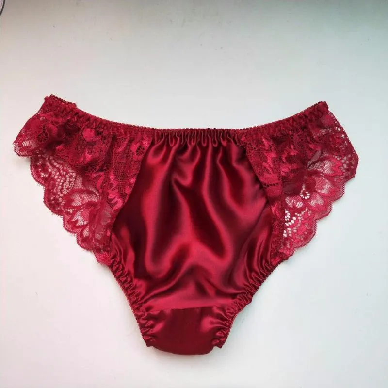 Womens Panties Arrival!100% Silk Sexy Lace Seamless Satin Breathable Panty  Hollow Briefs Plus Size Girl Underwear From Qianhaore, $51.28