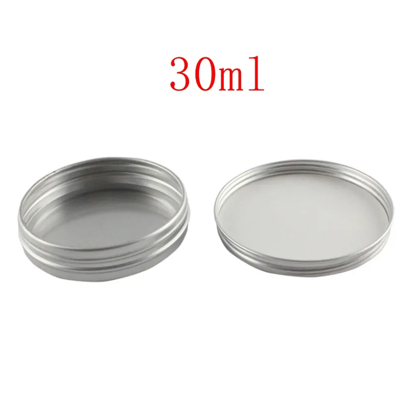 200pcs/lot 30ml Makeup Boxes 30g Empty Aluminium Jar Makeup Cases Sample tin Container Package boxes