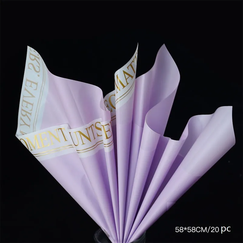 Papel Coreano para Flores papel envolver Flor 58*58cm papel plástico -  China Papel para envolver de ramo de flores, papel para flores