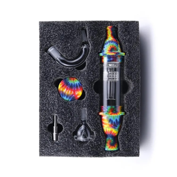 Shisha Matrix Perc Bong Dab Rig Leuchtturm Raucher Accessorie Wasserpfeife mit Glasbefestigungsschale Buntes Rauchfilter und 10 mm Titannagel 1