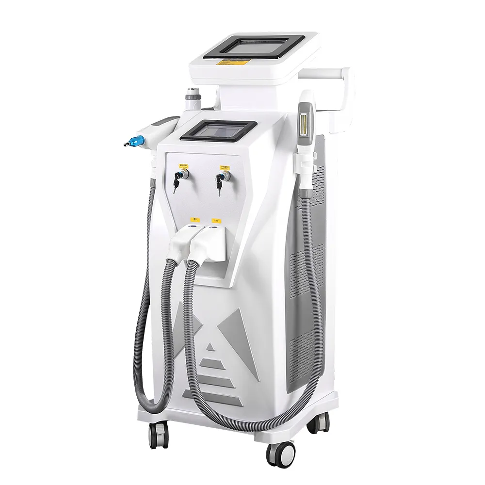 Macchina multifunzionale di rimozione dei capelli del laser di Opt IpL Permanente Nd Yag Q Switch Laser Macchina di bellezza del salone di rimozione del tatuaggio da vendere