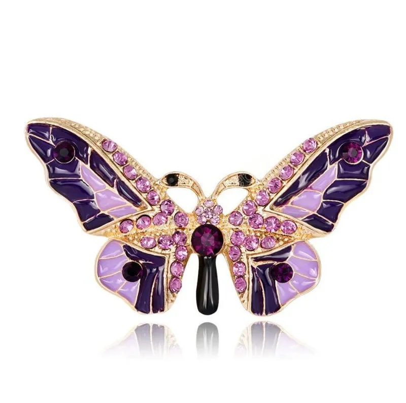 Big Butterfly Brooches Women 2-color Insect Weddings Casual Brooch Pins Gifts