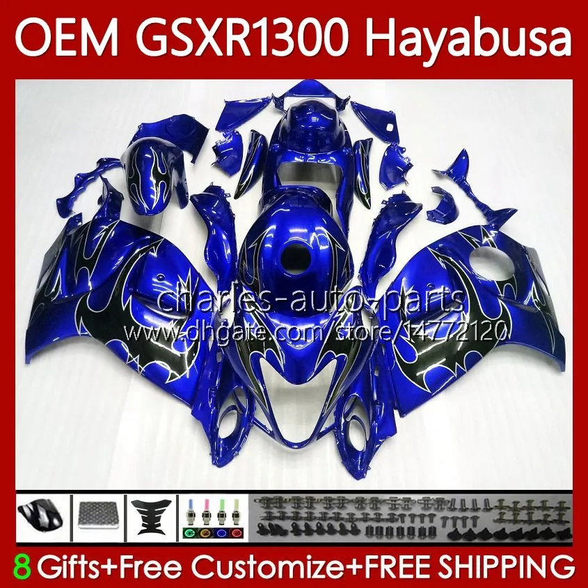 Injectielichaam voor Suzuki Hayabusa GSXR-1300 GSXR 1300 cc 2008 2019 77NO.2 GSX-R1300 GSXR1300 08 09 10 11 12 13 1300CC GSX R1300 14 15 16 17 18 19 OEM FACKING BLACK FLAMES BLK