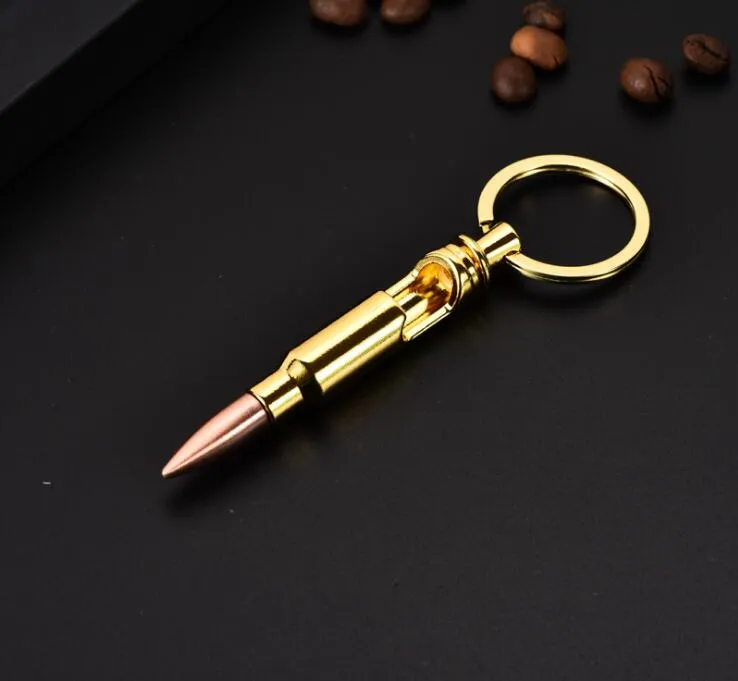 Bullet Shell Shape Bottle Opener Beer Soda Creative Keychain Key Ring Bar Tool Party Business Gift