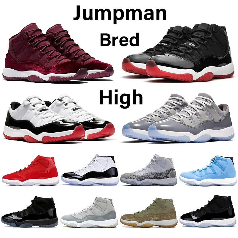 11s men women basketball shoes High heiress night maroon pantone concord 45 bred space jam men sports trainers sneakers
