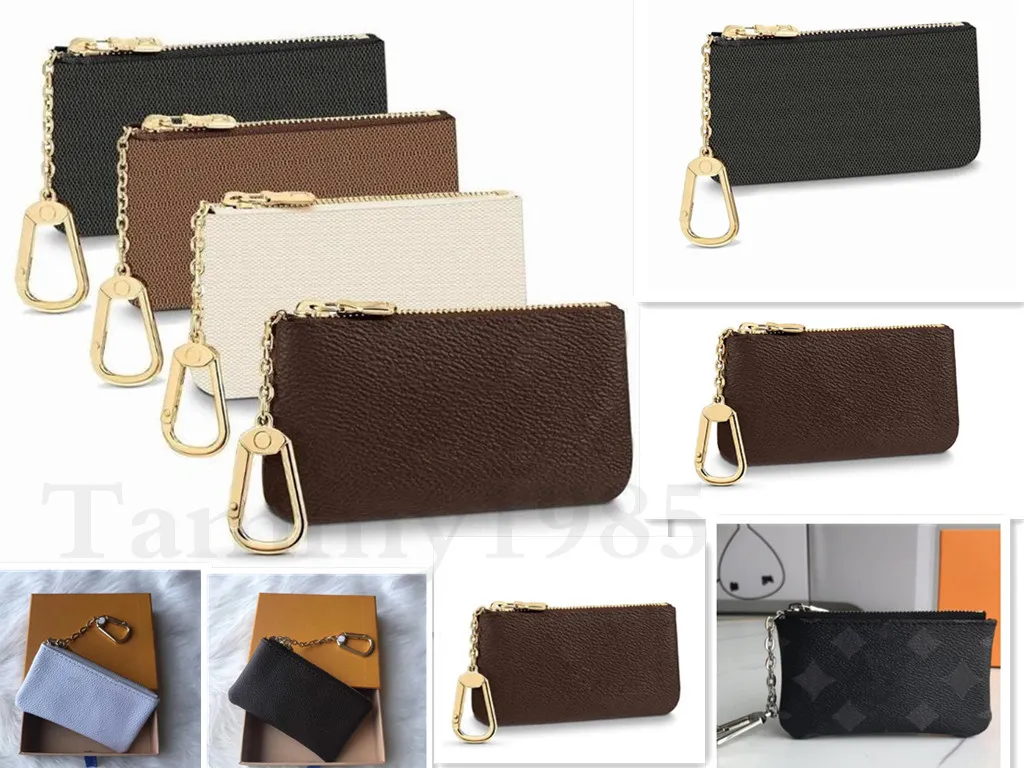 عالية الجودة Luxurys جديد مفتاح الحقيبة محافظ محفظة جلدية الشهيرة الكلاسيكية مصمم المرأة بطاقة حامل عملة المحافظ الصغيرة 62650