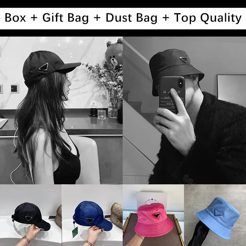 Kutu Hediye Çantası Tasarımcıları ile Hediye İçin Erkek Kadın Kova Şapkaları Güneş Beyzbol Şapkası Golf Şapkası Bonnet Snapback Kasketleri Kafatası Kapakları Cimri Ağızlı Bere