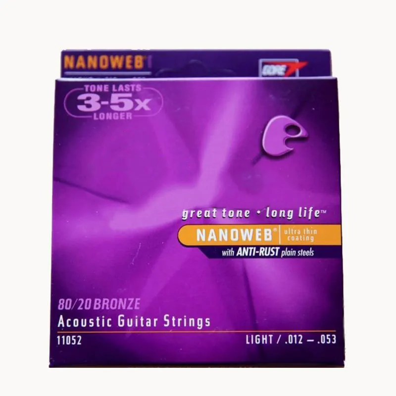 6pcs = 1 conjunto marca acústica strings fósforo bronze shade 11025 16027 18052 11052 11002 11027 11100 16002 16077 16102 guitarra string