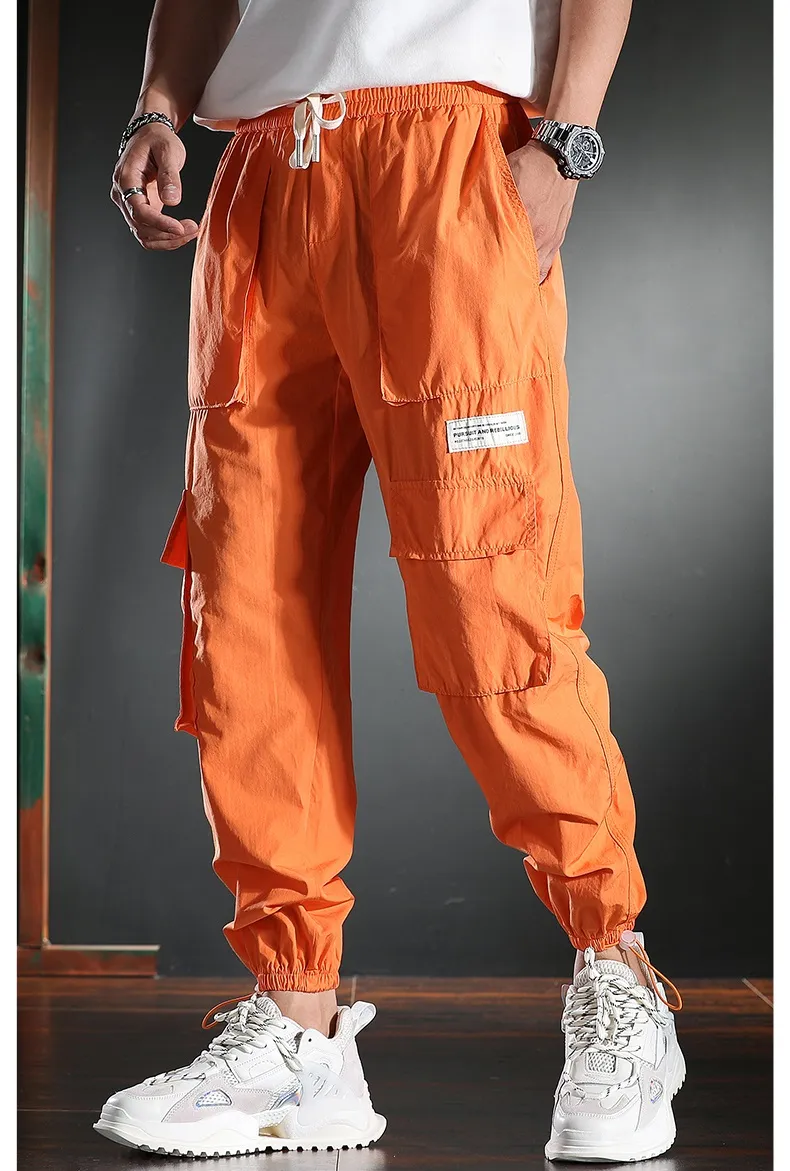 【セール】福袋/福箱ファッション通販 DHgate.com:Mens Pants Hop Hip Summer Men Cargo Orange Baggy Clothing