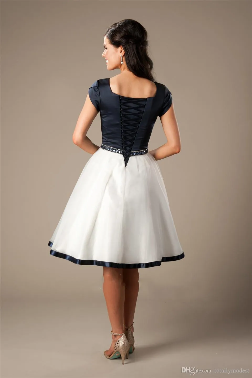 Knee length black store dresses for juniors