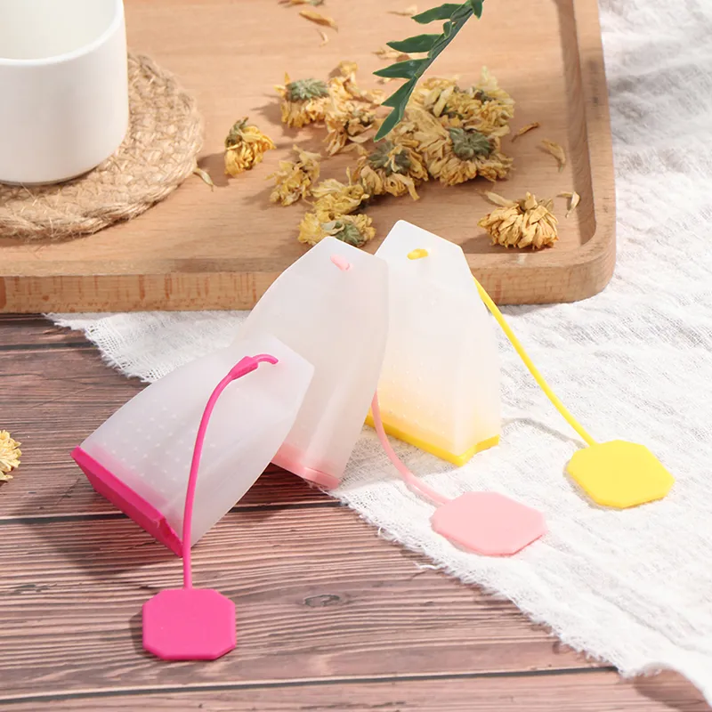 Bag Style Silicone Tea Infusers Tea Strainers Herbal Spice Infuser Filters Scented Kitchen Coffee Tea Tools
