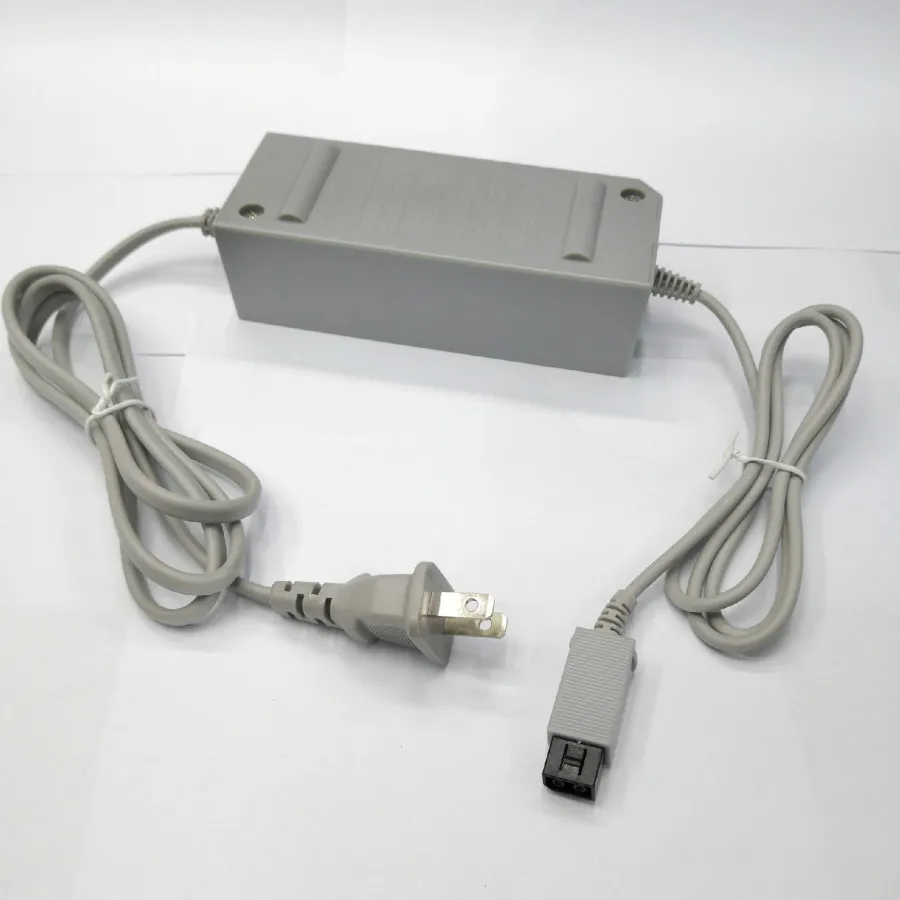 Cabo de carregador de alimentação de adaptador AC do adaptador de substituição da UE dos EUA para Nintendo Wii Controlador Acessórios do Jogo