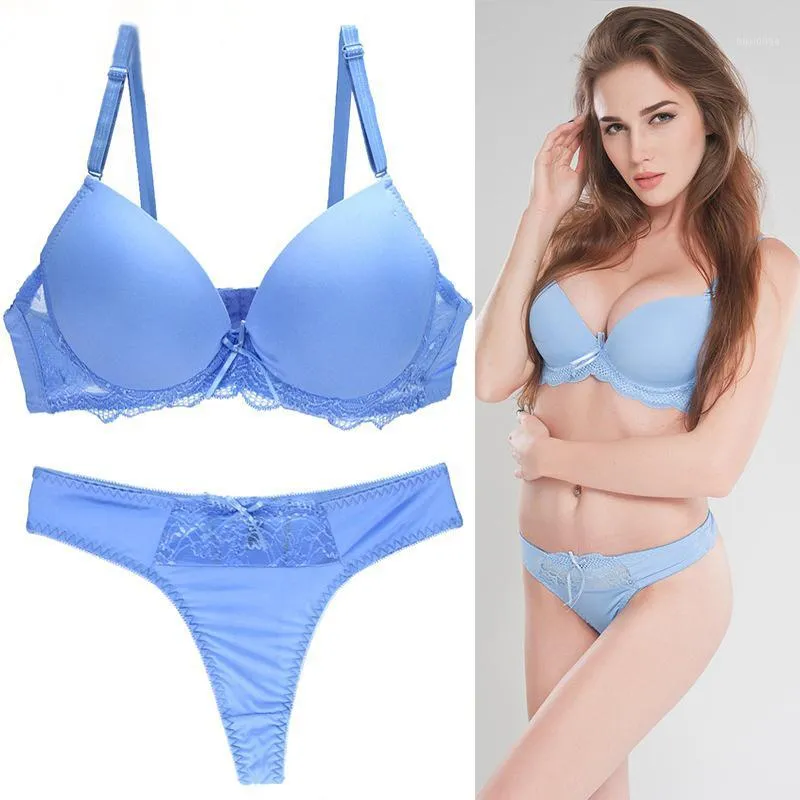 New Big Size Bra Set 34/75 36/80 38/85 40/90 42/95 B C D E Cup Push Up  Basic Bra Women T Shirt Panty Sets Plus Size1 From Linwoliao, $47.43