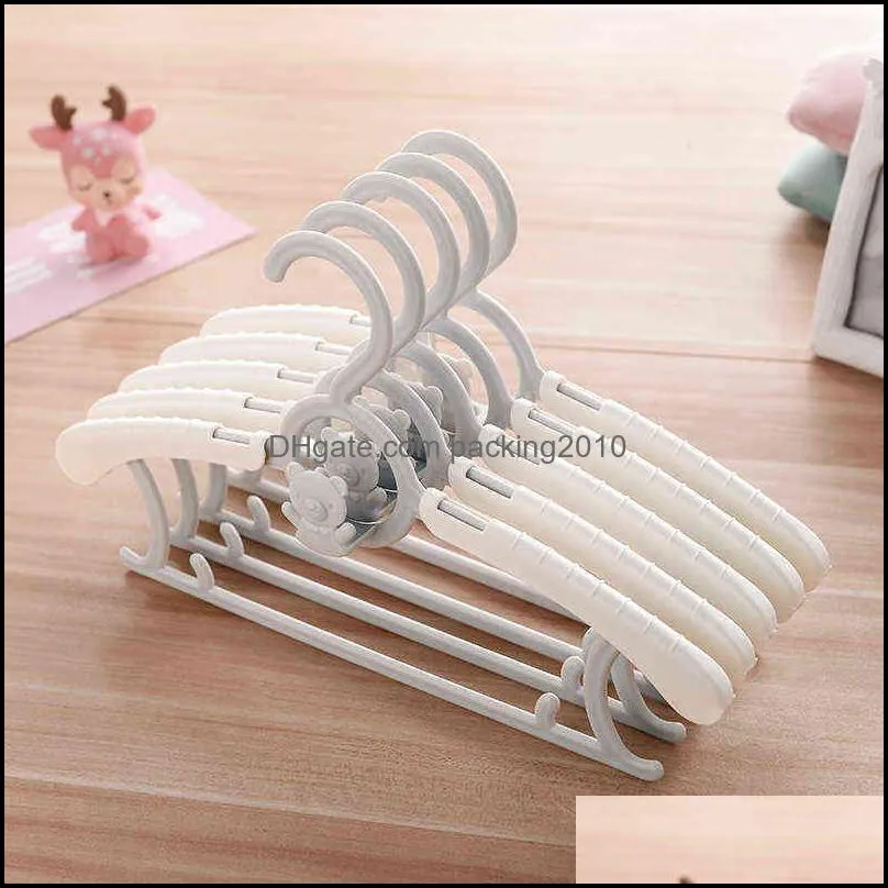 5/10/20pcs Baby Hangers Kids Room Drying Racks Non-slip Children Storage Hangers For Clothes Rack Closet Organizer for clothes 220115