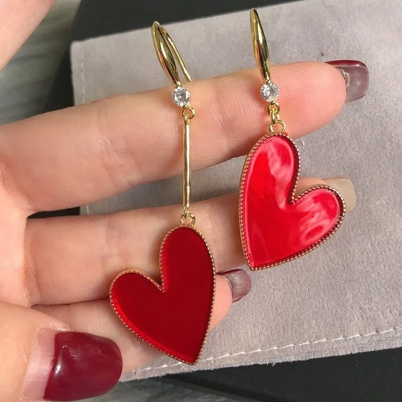 heart earrings designer earring gold plated jewelry woman luxurys designers women fashion accessories