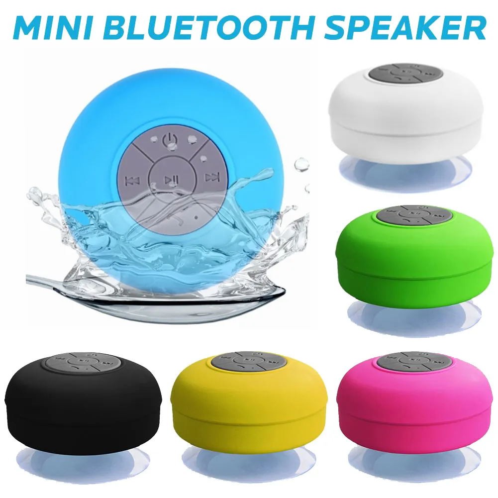 FAX5 Mini Bluetooth Draagbare Speakers Waterdichte Wireless Handsfree Subwoofer voor Douches Badkamer Zwembad Auto Beach Outdoor Speaker