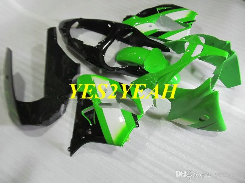 Injection Mold Fairings Bodywork for KAWASAKI Ninja ZX-9R ZX9R 2000 2001 ZX 9R 00 01 ABS Green black Fairing body kit+gifts KK17