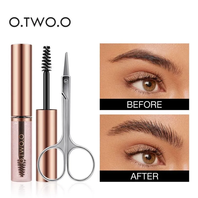 O.two.o wenkbrauw gel waterdichte brow lamineer zeep brows sculpt lift styling cosmetica langdurige snelle droge gel met een schaar