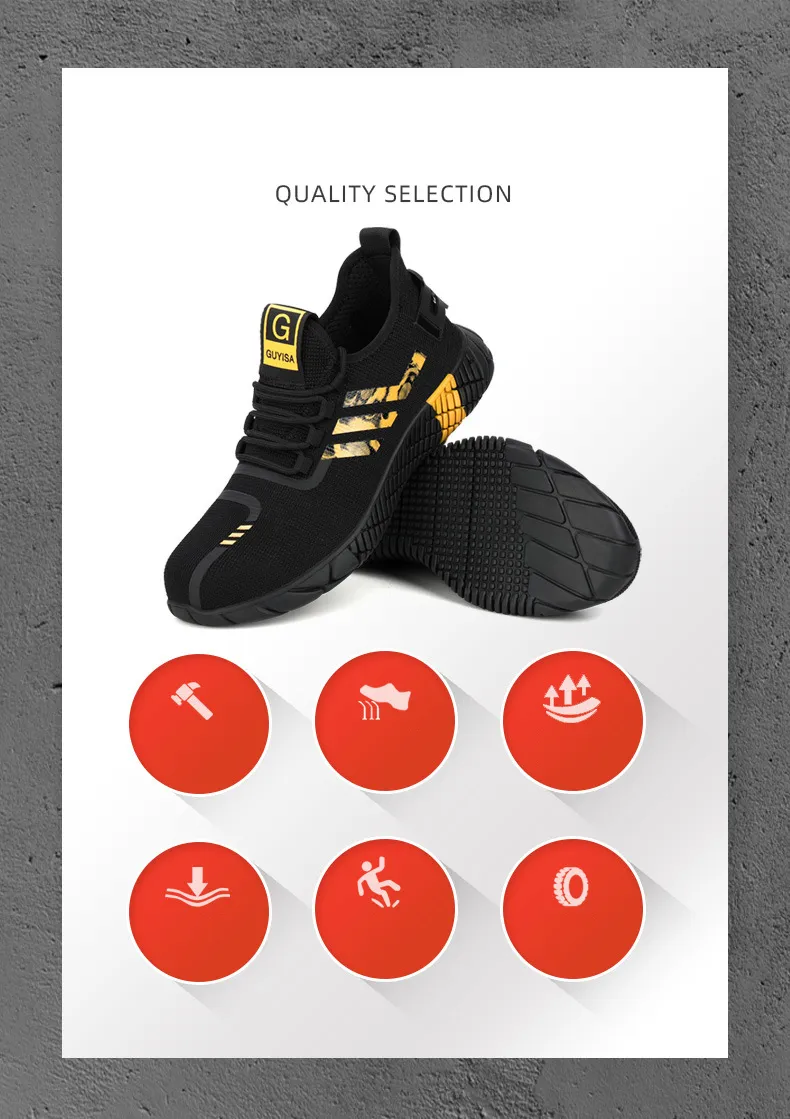 Mens Amazon Zappos Safety Shoes With Antismashing And Antipiercing