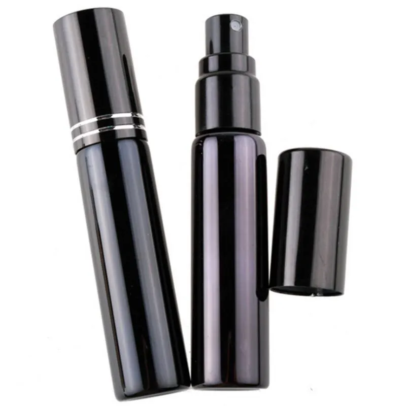 10ML UV Plating Atomizer Mini Refillable Portable Perfume Bottle Spray Bottles Sample Empty Containers Gold Silver Black Color LX4114