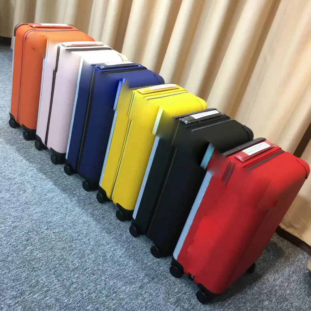 Resa uggage resväska bara notera färg aluminium 20 legering stång box universell hjulväska blomma horiz spinnare hjul duffel rullande luggages portfölj ursprungliga blommor