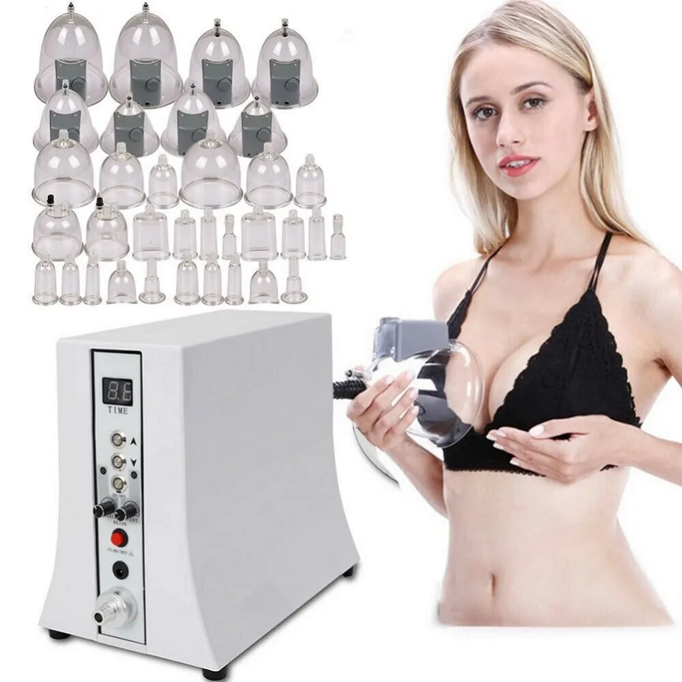 Professionell elektrisk bröstkuppering maskin terapi vakuum skönhetsbehandling bröstförbättringsenhet