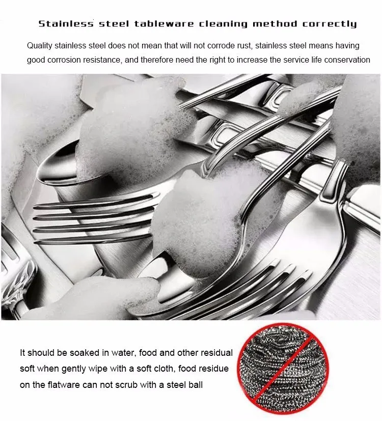 4-teiliges schwarzes Besteckset - Steakmesser, Gabel, modernes Design_voghion.com