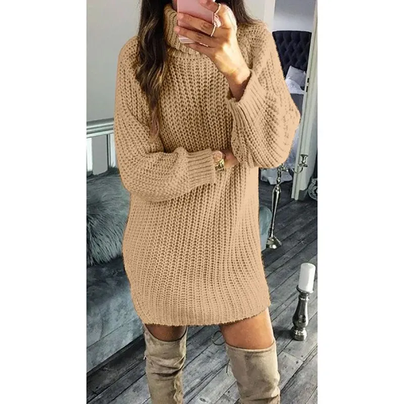 long sleeve short casual dresses PRETTYGARDEN Womens Long Sleeve Mini Dress Fall Crewneck Ribbed Knit S
