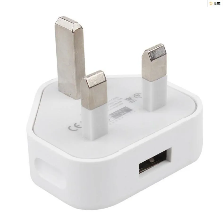 Jämför med liknande artiklar UK 3 -stiftsladdare Adapter Plug 5V 1A UK USB Wall Adapter för Samsung Galaxy S6 S8 S10 Obs 10 -surfplatta PC UNIV