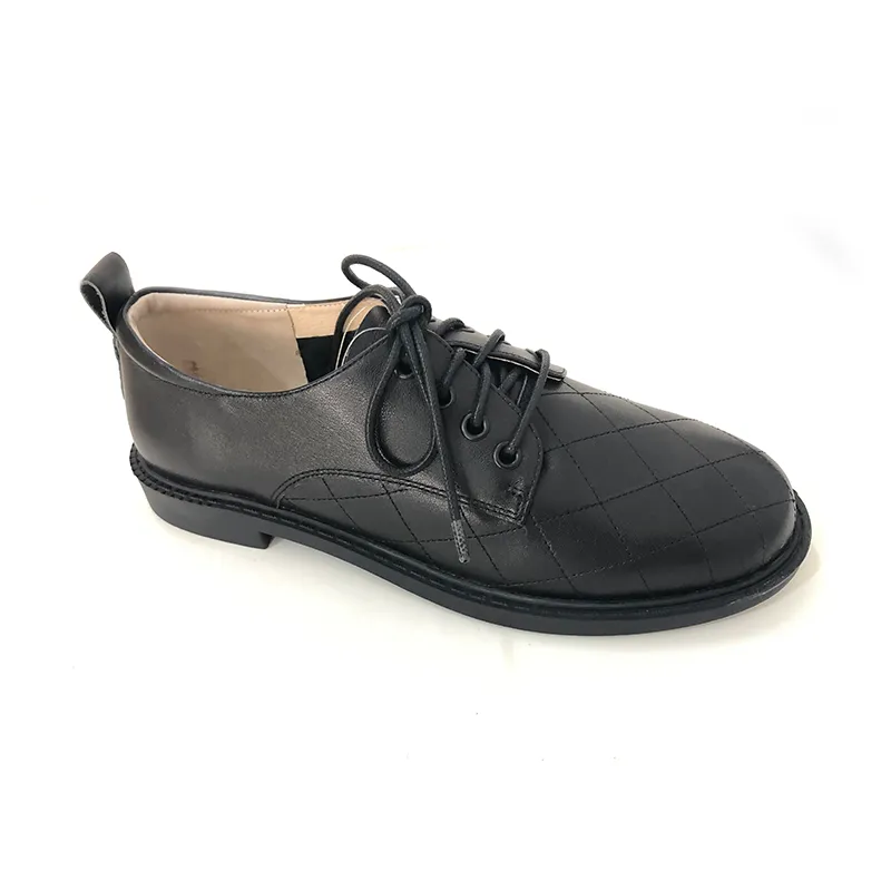 Cow leather deep mouth women`s shoes, comfortable and breathable, rubber outsole is non-slip and wear-resistant.