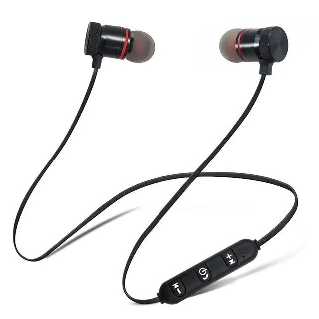 Cuffie wireless M5 Auricolare Bluetooth Auricolare sportivo in metallo Auricolare magnetico Auricolare stereo per iPhone XS 9 Mobile