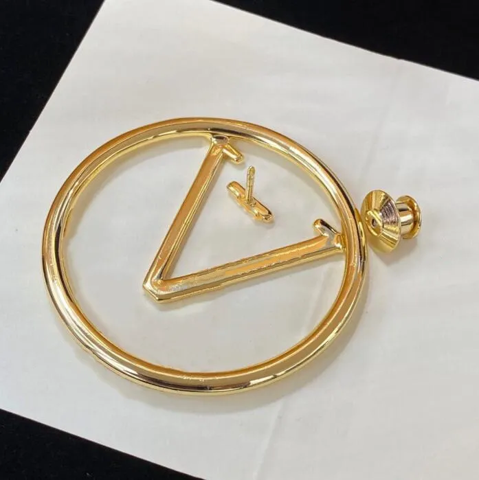 2022 Top Luxury jewelry accessories Men women Fashion Brooch 18K Gold Large size pins designer Wedding Jewelry with gift box