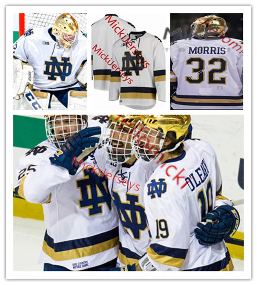 2022 Custom NCAA ND Hockey 4 Dennis Gilbert Jersey 3 Jor Dan Gross 13 Vinnie Hinostroza Jersey 18 T. J. Tynan Cale Morris Anders Bjork Ian Cole Erik Condra a cousu College