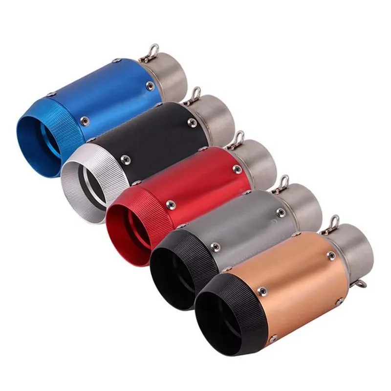 Deslizamento na tubo de escape da motocicleta universal Esquerda e direita Muffler Modificado Escape 51mm para R25 Mt09 CBR1000RR Z750 R6 R1 ER6N