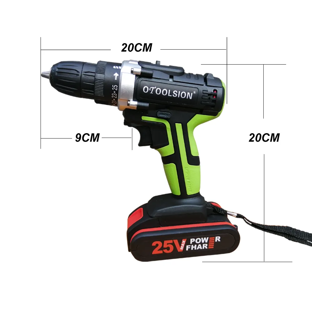 25V Electric Drill Battery Drill Power Tool Set Cordless Screwdrivers Electric Drill Screwdriver+ Drill Parts инструмент электро (35)