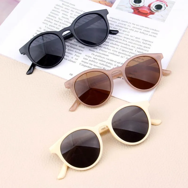 Zilead Korean Girl Hot Fashion Boys Baby Child Sunglasses Classic Retro Cute Round Frame Smart Kids Sun Glasses UV400 Protection1