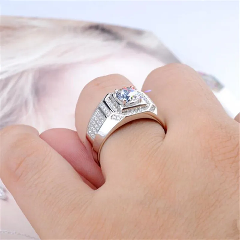 Luxury 925 Sterling Silver Round Cut White Topaz Pave CZ Luxury 925 Sterling Silver Round Cut White Topaz Pave CZ