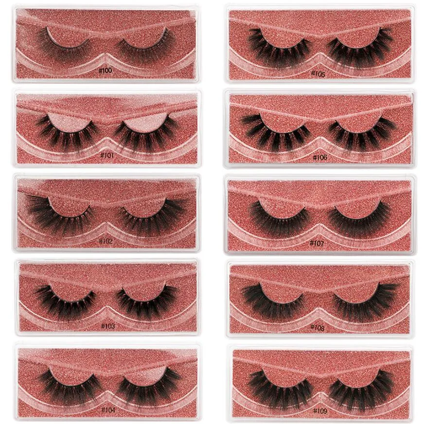 Nieuwe Collectie 3D Mink Wimpers Dikke Real Mink Haar Valse wimpers Eye Lash Make-up Extension Fake Wimpers Set 10 stijlen 1Box = 1 Paren