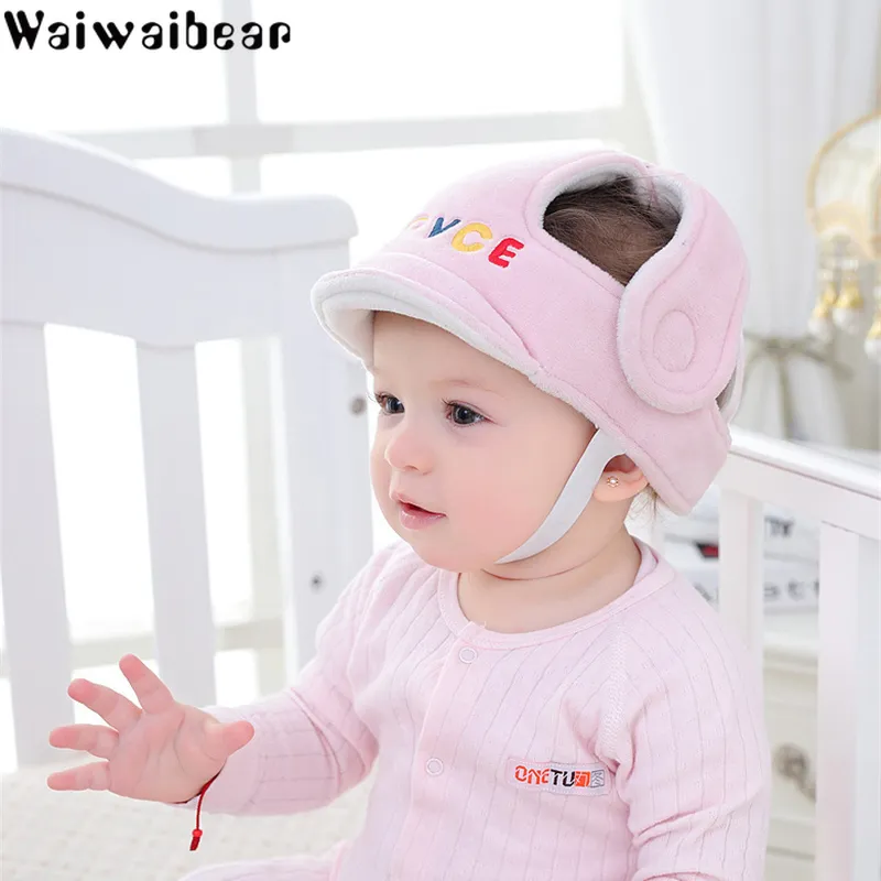 Infant Head Protection Chapeaux Réglable Bébé Casque De Protection Oreiller Head Protector Coussin Cap pour Enfants Apprendre À Marcher LJ201014