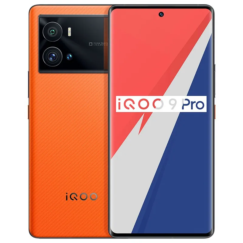 オリジナルvivo IQoo 9 Pro 5G携帯電話8GB RAM 256GB ROM OCTAコアSnapdragon 8 Gen 1 50.0MP Android 6.78 "2K E5 Amoledフルスクリーン指紋IDフェイスウェイクスマート携帯電話