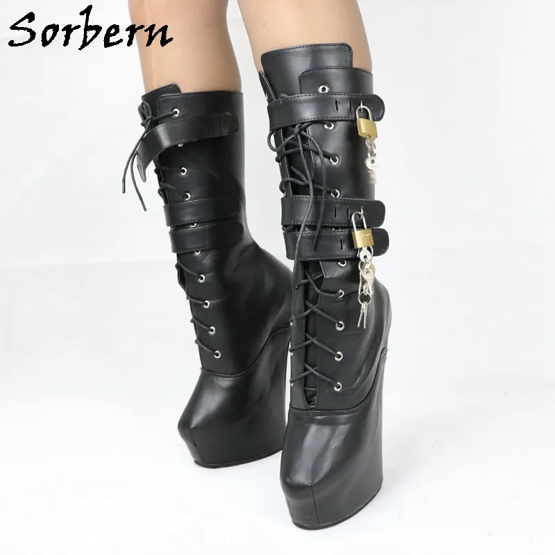 Women's Plus Size Casual Retro Shoes Handmade High Heels Boots -  TheCelebrityDresses