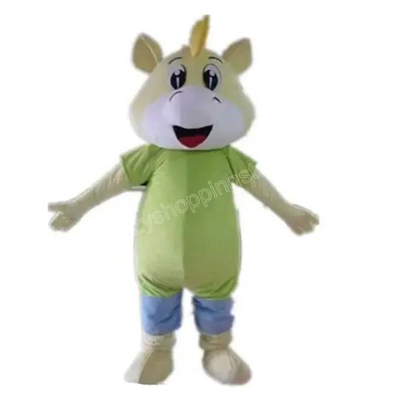 Costume de mascotte de bétail d'Halloween Personnage de thème animé de dessin animé de haute qualité Adultes Taille Carnaval de Noël Fête d'anniversaire Tenue de plein air