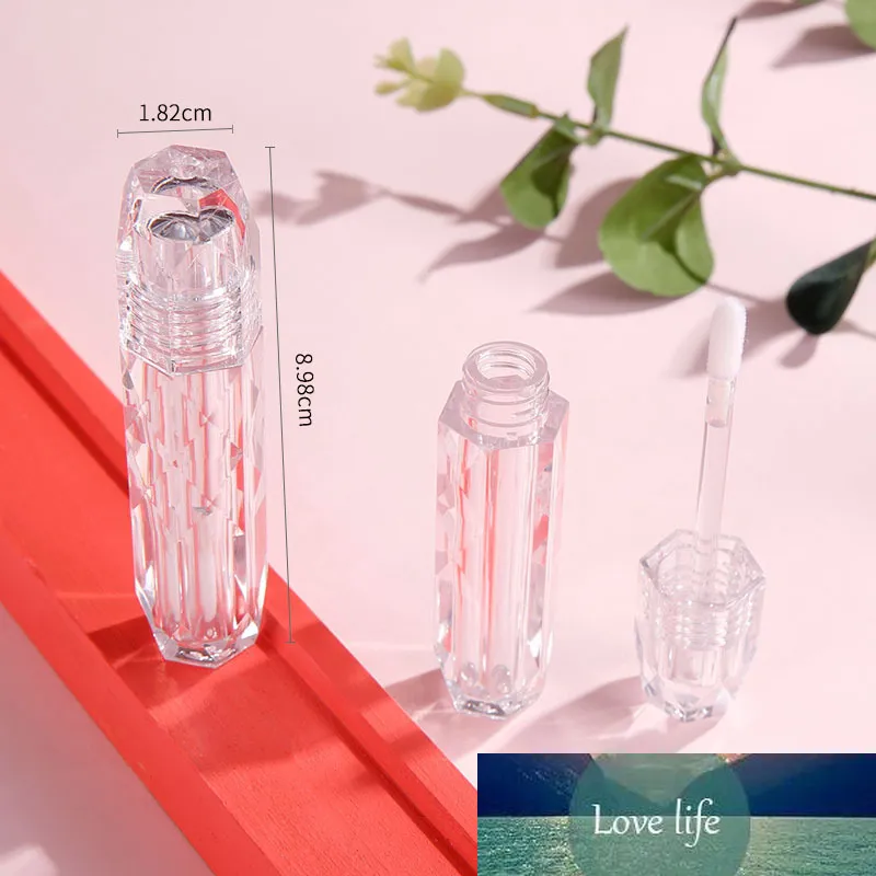 50pcs 2ml Clear Lip Gloss Bacchetta Tubo Vuoto Imballaggio FAI DA TE Diamante Lip Gloss Bottiglia Cosmetico Lipgloss Contenitore Labbro Trasparente